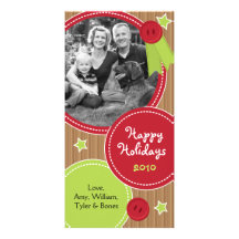 Christmas Photocards - Scrapbook Style Photo Greeting Card