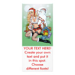Christmas Pin-up Girl with Snowman by Al Rio rack cards