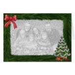 Christmas Pine Frame Photo Card