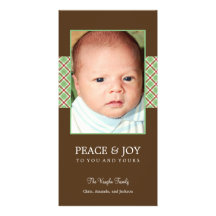 Christmas Plaid Holiday Photo Card