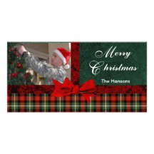"Christmas Plaid" Photo Cards