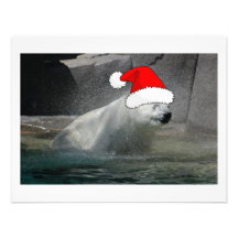 Christmas Polar Bears Invitation