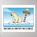 Christmas Polar Ice Poster posters