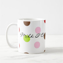 Christmas Polka Dots, Milk & Cookies for Santa Mugs
