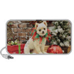 Christmas - Pomeranian - Abby Laptop Speakers