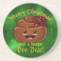 Christmas Poo Coaster