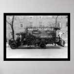 Christmas Post Office Truck 1921 Print