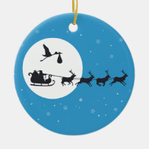 Christmas Pregnancy Ornament- Coming to Town