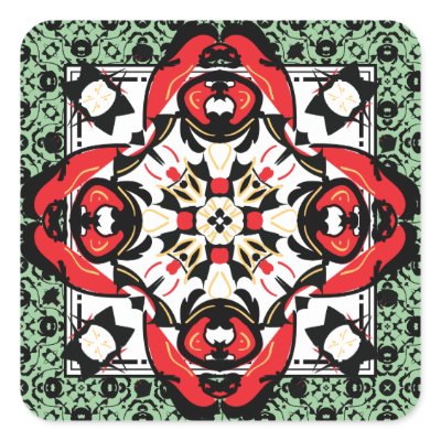 Christmas Present Package Sealing Stickers by DivineDamask