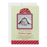 Christmas Present Photo Birth Announcement