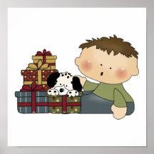 christmas presents boy tot posters