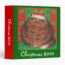 Christmas Pud 'Christmas 2010' custom binder