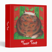 Christmas Pud 'Your Text' custom binder