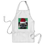 Christmas  pug apron