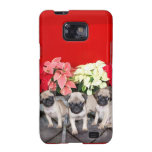 Christmas Pug puppies Samsung Galaxy SII Cover