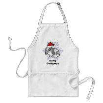 Christmas Rabbit (floppy ear smooth hair) Aprons