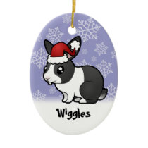 Christmas Rabbit (uppy ear smooth hair)