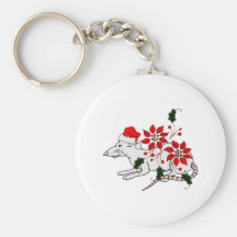 Christmas Rat Key Chain