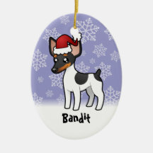 Christmas Rat Terrier / Toy Fox Terrier Christmas Tree Ornaments