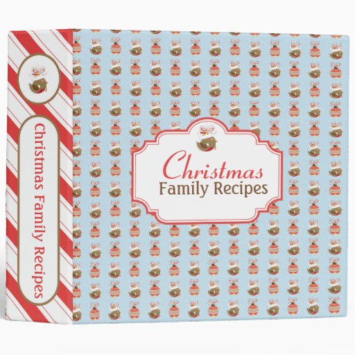 Christmas Recipes Binder | Christmas Photo Binder