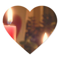 Christmas Red candles Stickers