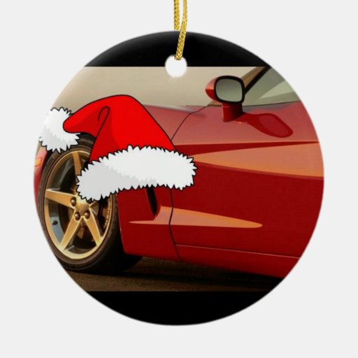 christmas red corvette christmas tree ornament zazzle christmas red corvette christmas tree ornament zazzle