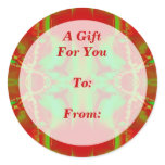 Christmas red green Gift Tag stickers