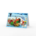 CHRISTMAS REINDEER GREETING CARD