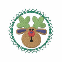 Christmas Reindeer Embroidered Shirt