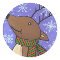 Christmas Reindeer - holiday stickers