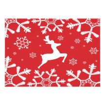 Christmas Reindeer Invites