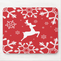 Christmas Reindeer Mouse Pad