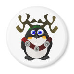 Christmas Reindeer Penguin Magnets