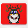 Christmas Reindeer Penguin Mousepad