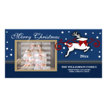 Christmas Reindeer Photocard Picture Card