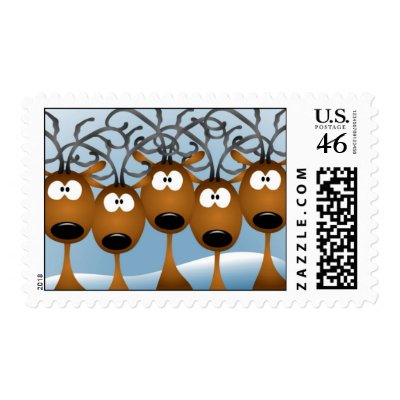 Christmas Reindeer Stamp by mousearte