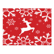Christmas Reindeer Postcard