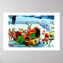 CHRISTMAS REINDEER POSTERS