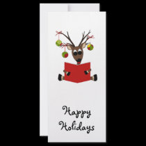 Christmas Reindeer Rack Card rack cards