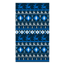 Christmas Reindeer Stripe Bookmark Business Card Template