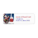 Christmas Return Address Label labels