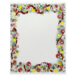 Christmas Ribbon Garland Border letterhead