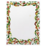 Christmas Ribbon Snowflake border Letterhead