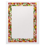 Christmas Ribbon Sparkle Border Custom Letterhead