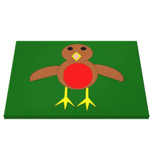 Christmas Robin Canvas Print