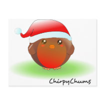 Christmas Robin Post Card