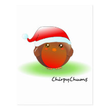 Christmas Robin Postcard