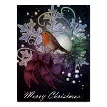 Christmas Robin Postcards