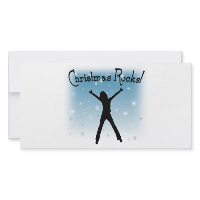 Christmas Rocks! Photo Greeting Card by HolidaysToRemember