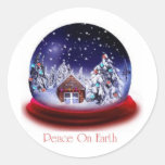 CHRISTMAS ROUND STICKER